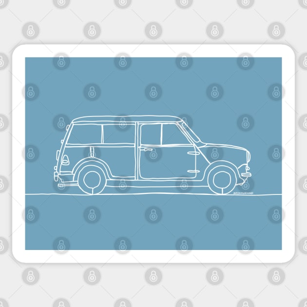 Morris Mini Traveller Sticker by douglaswood